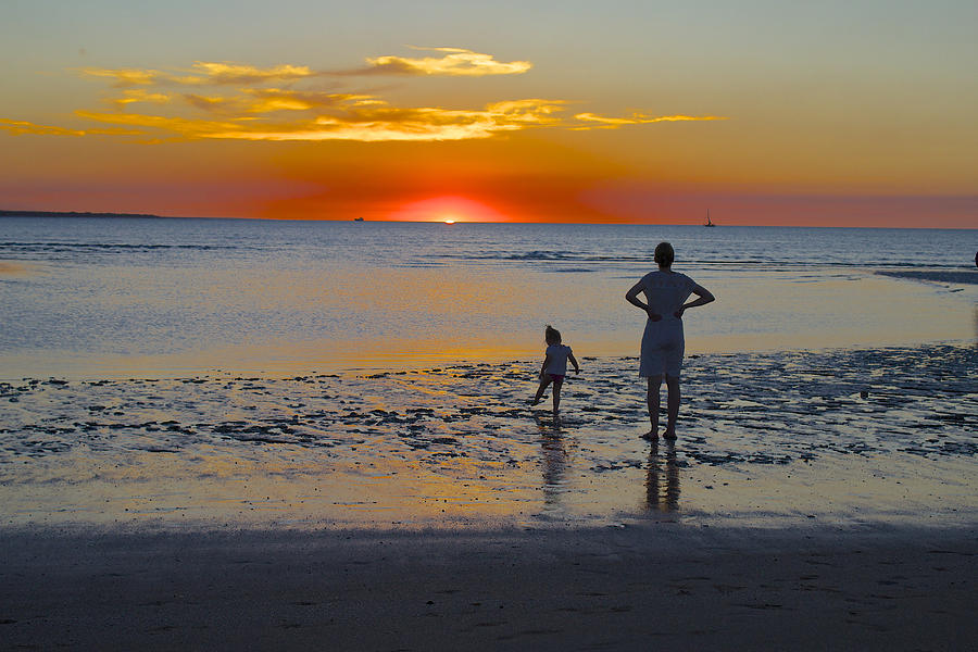 Sunset Photograph - Sunset at Mindil Beach by Venetia Featherstone-Witty