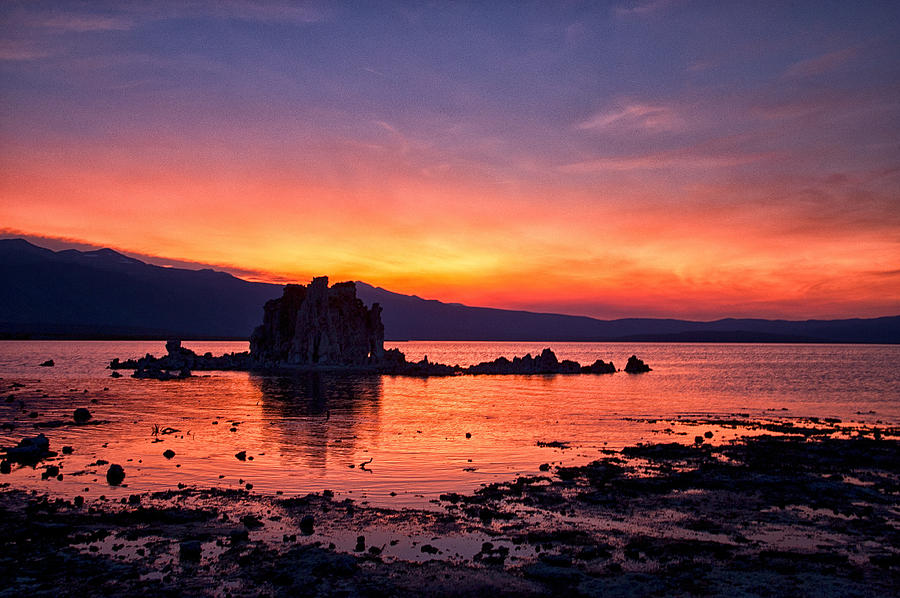 Sunset at Mono Lake Photograph by Cat Connor