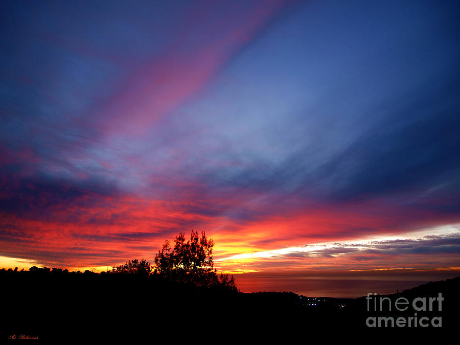 Sunset at Mount Carmel  Haifa 01 Photograph by Arik Baltinester