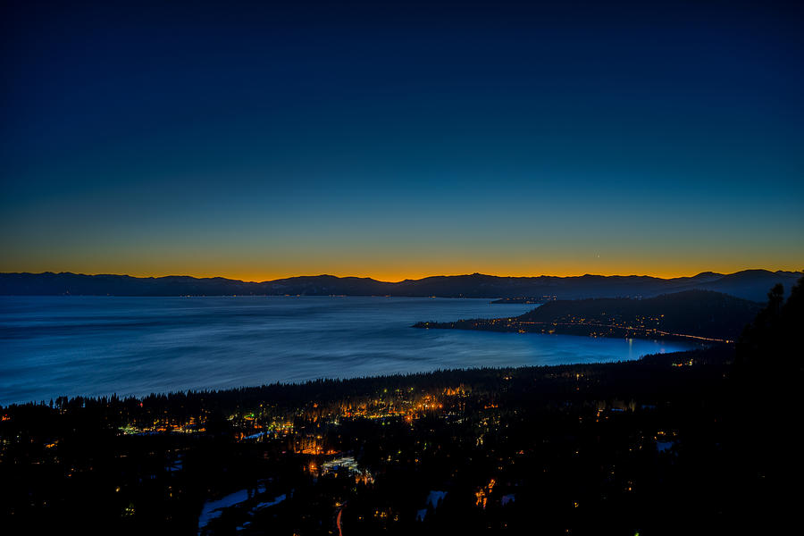 Nature Photograph - Sunset at North Lake Tahoe by Mark Hammon