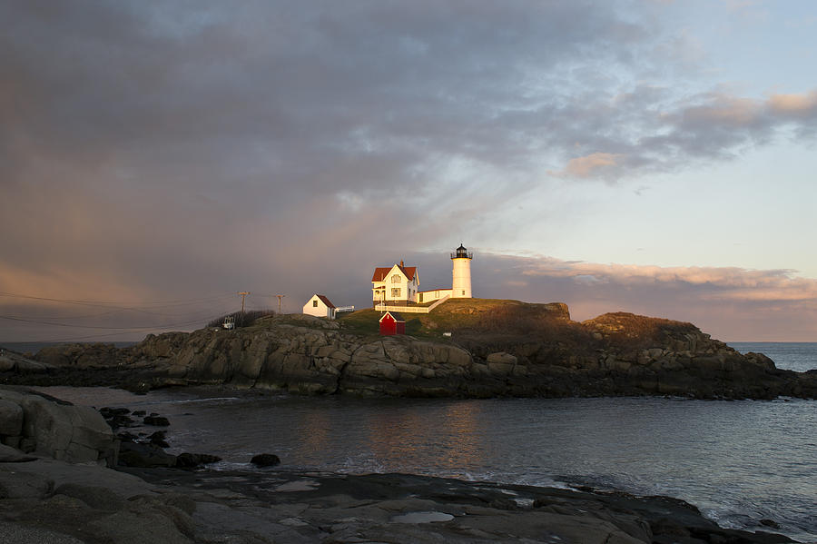 Sunset at Nubble Light Photograph by Jatin Thakkar - Fine Art America