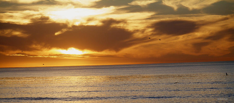 Sunset at OB Photograph by Brian Gilna