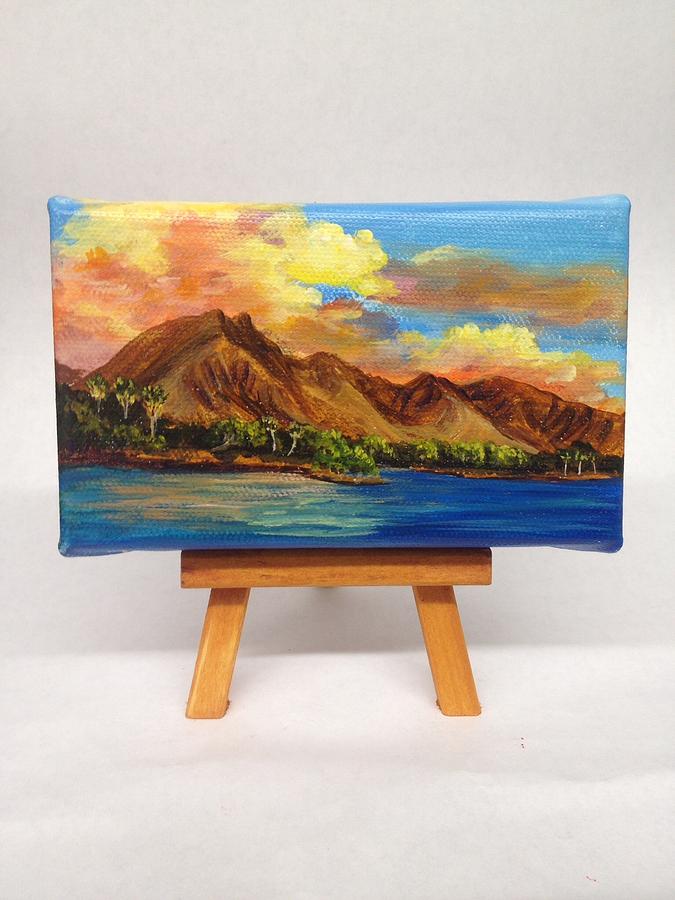 Sunset at Olowalu Painting by Darice Machel McGuire