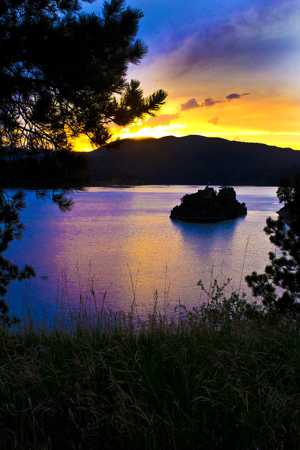 Sunset At Pactola Reservoir Photograph By Misty Puckett