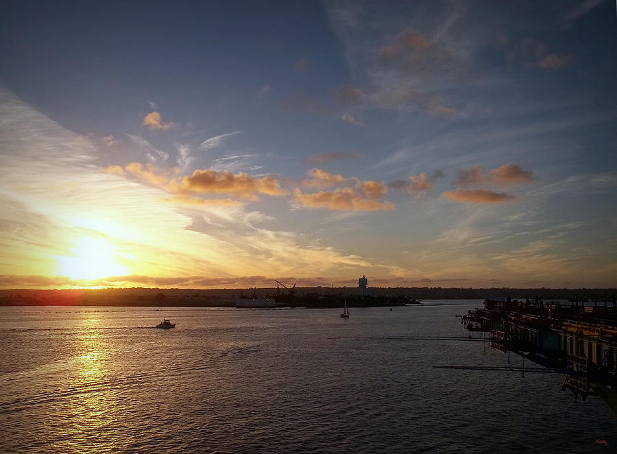 Sunset At San Diego Harbor Photograph by Glenn McCarthy Art and Photography