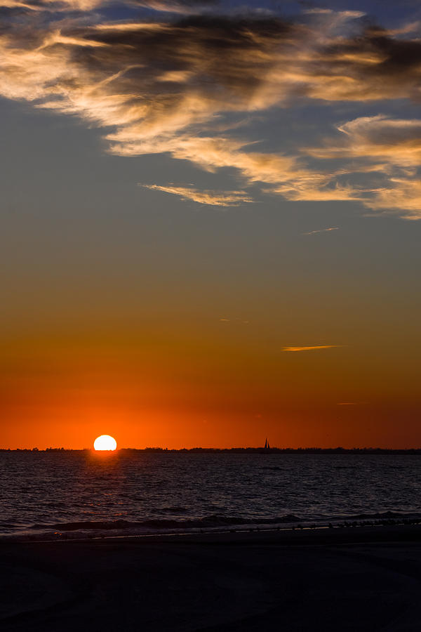 Sunset at Sanibel Photograph by Ed Gleichman