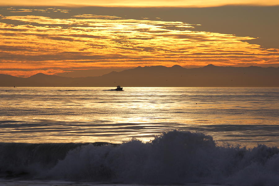 Sunset at Santa Cruz Island Photograph by Liz Vernand