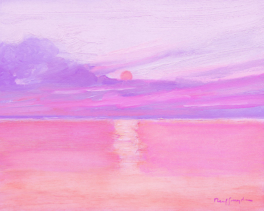 Sunset at Sea Painting by J Reifsnyder