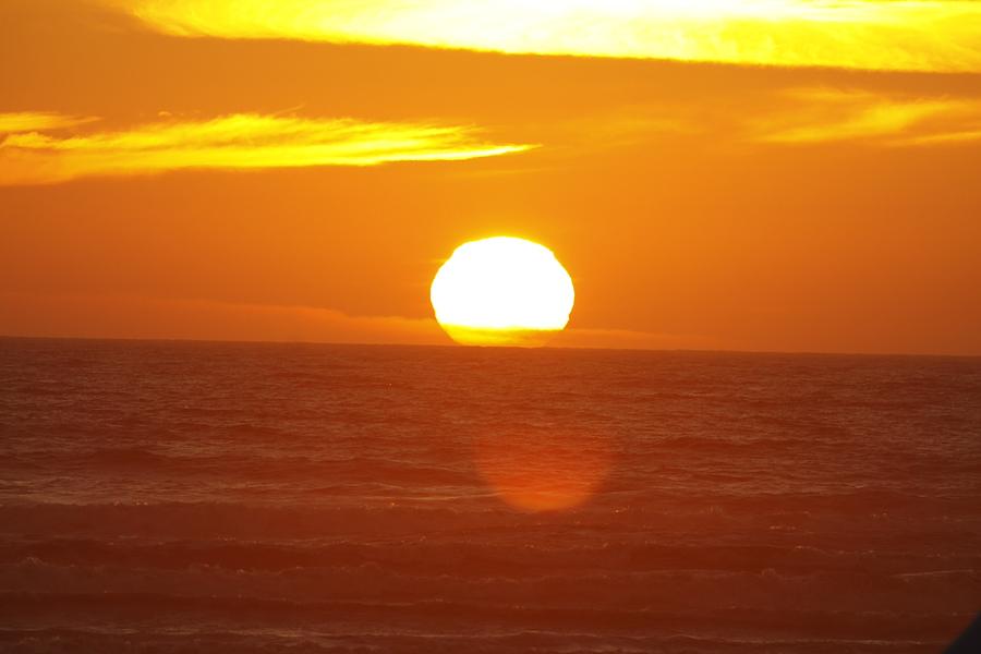 Sunset Photograph - Sunset at Seaside by Jay Warwick