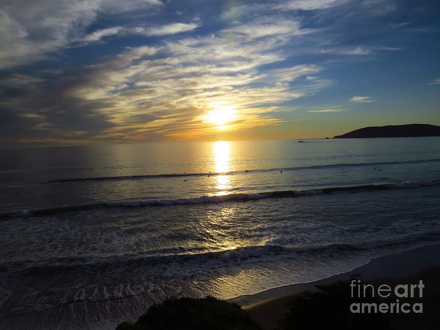 Sunset at Shell Beach California Photograph by Craig Corwin