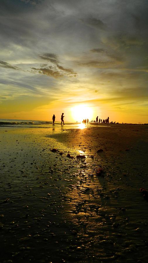 Sunset Photograph - Sunset at Siesta Key by Gina Concilio