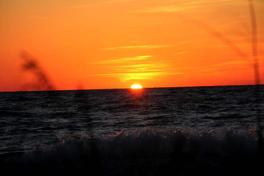Sunset at South Beach Photograph by Charlene Reinauer