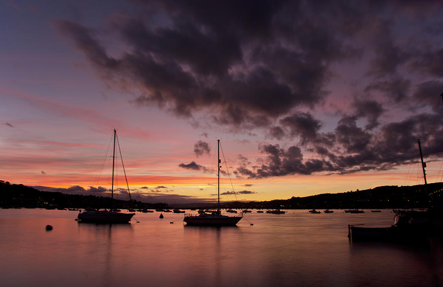 Sunset at Teignmouth Photograph by Pete Hemington
