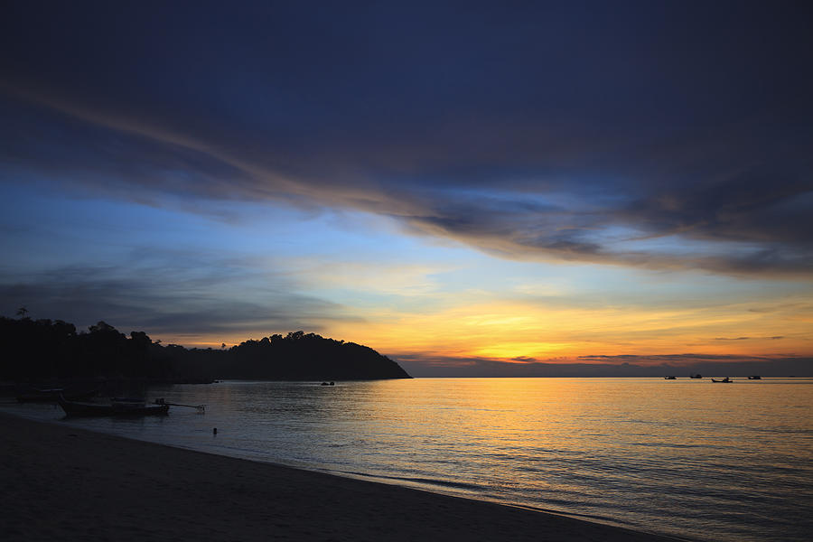 Sunset at Thailand Photograph by Vanessa D -