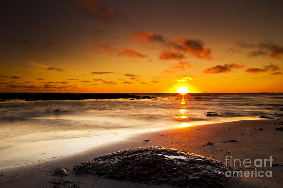 Sunset At The Beach Photograph by Gunnar Orn Arnason