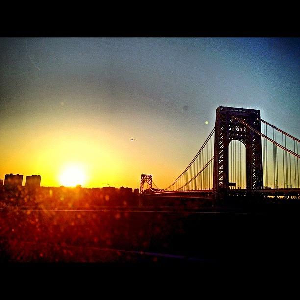 Sunset Photograph - #sunset At The #gwb #nyc by Luis Alberto