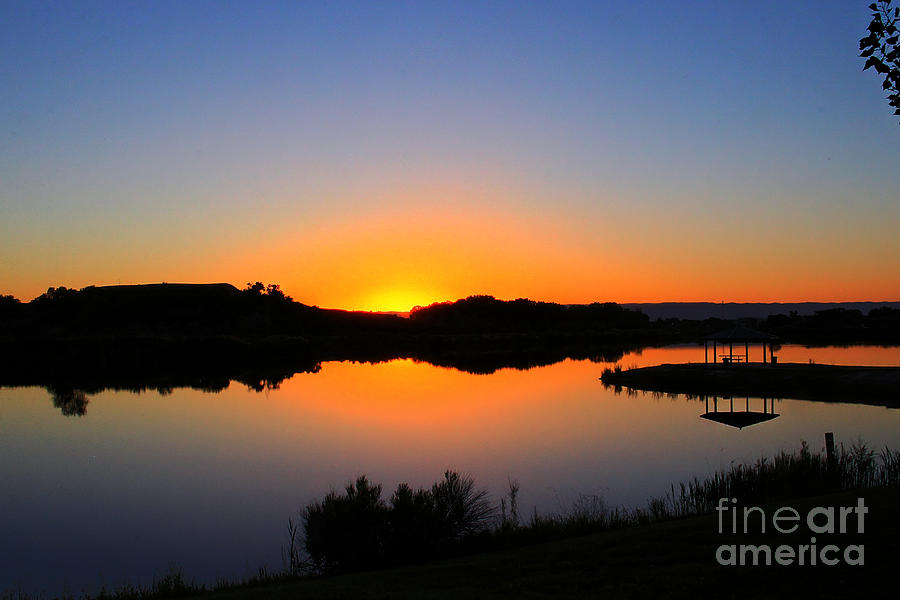 Sunset Photograph - Sunset at the James M. Robb State Park by Bob Hislop