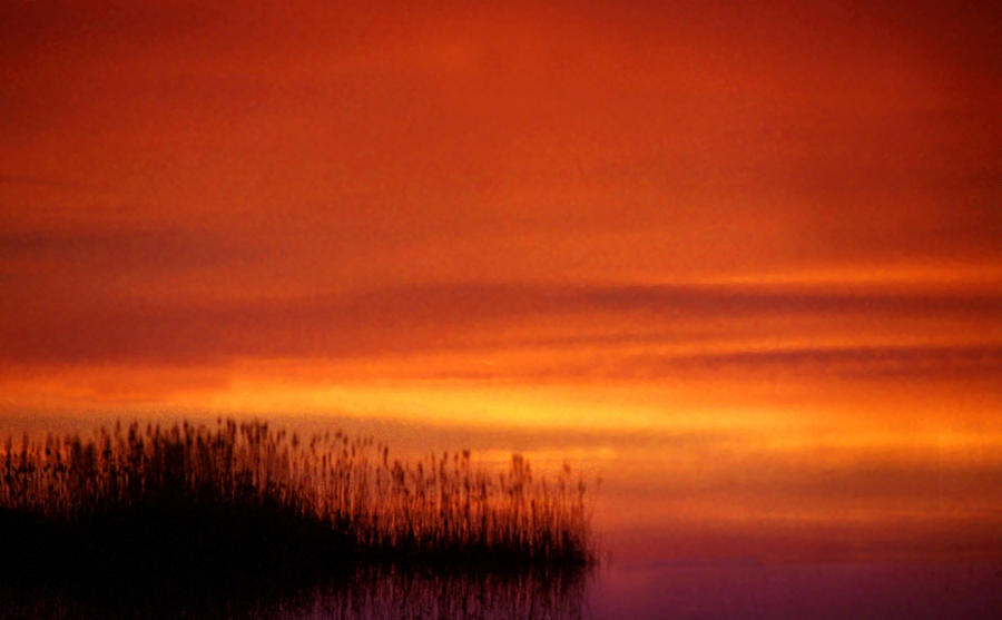 Sunset at the lake Photograph by Emanuel Tanjala