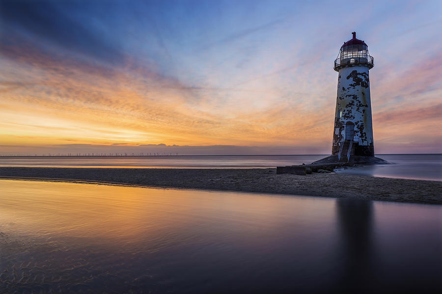 Sunset at the Lighthouse v2 Photograph by Ian Mitchell