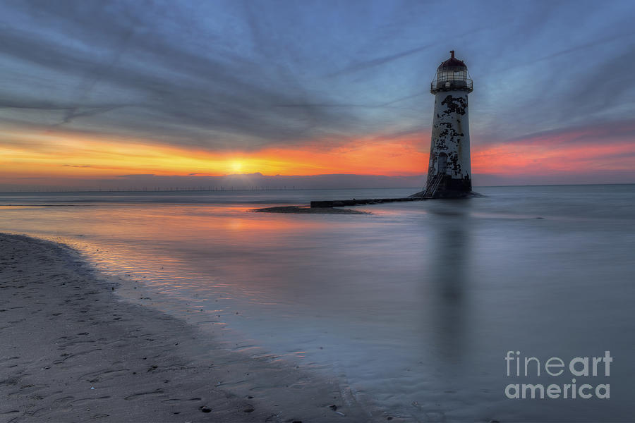 Sunset at the Lighthouse v3 Photograph by Ian Mitchell