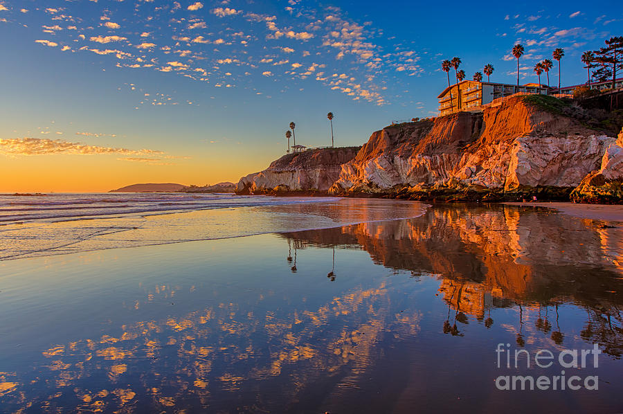 Sunset At The North End Of Pismo Photograph by Mimi Ditchie