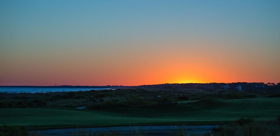 Sunset at the Ocean Course Photograph by Christy Cox