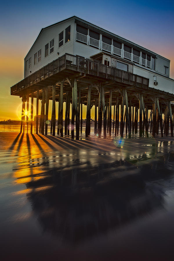 Sunset At The Pier Photograph by Susan Candelario