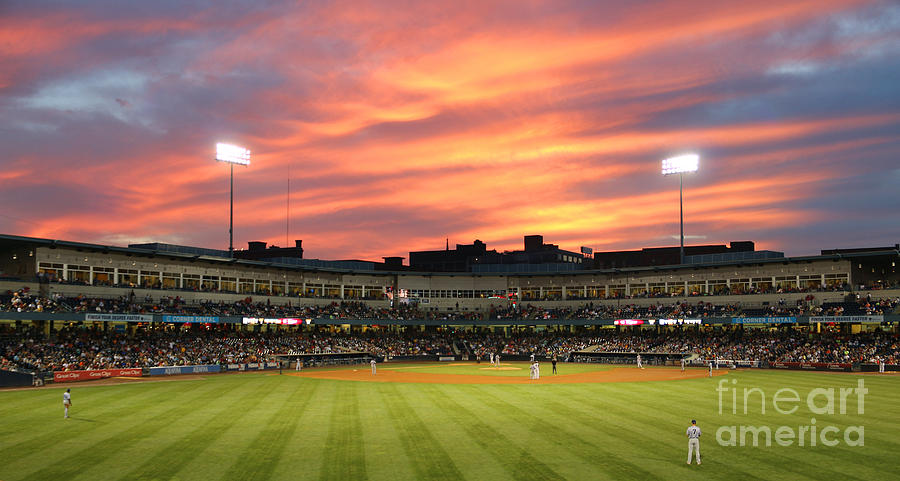 Sunset at Toledo Mudhens Game 5358b Photograph by Jack Schultz