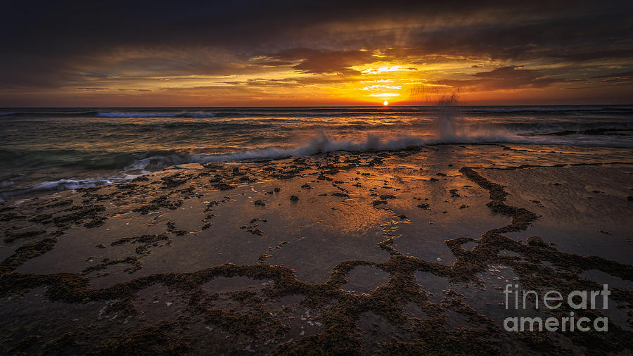 Sunset At Torregorda Beach Cadiz Spain Photograph by Pablo Avanzini