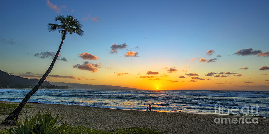 Sunset Beach Aloha Sunset Photograph by Aloha Art