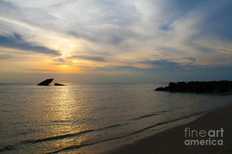 Sunset Beach Cape May Photograph by Roger Becker