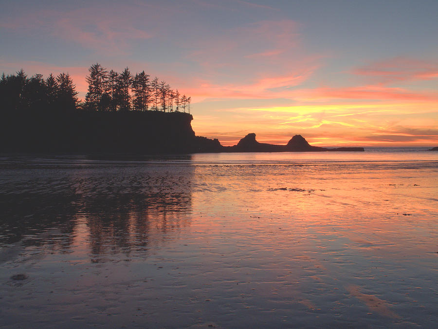 Sunset Beach Pastel Photograph by Suzy Piatt