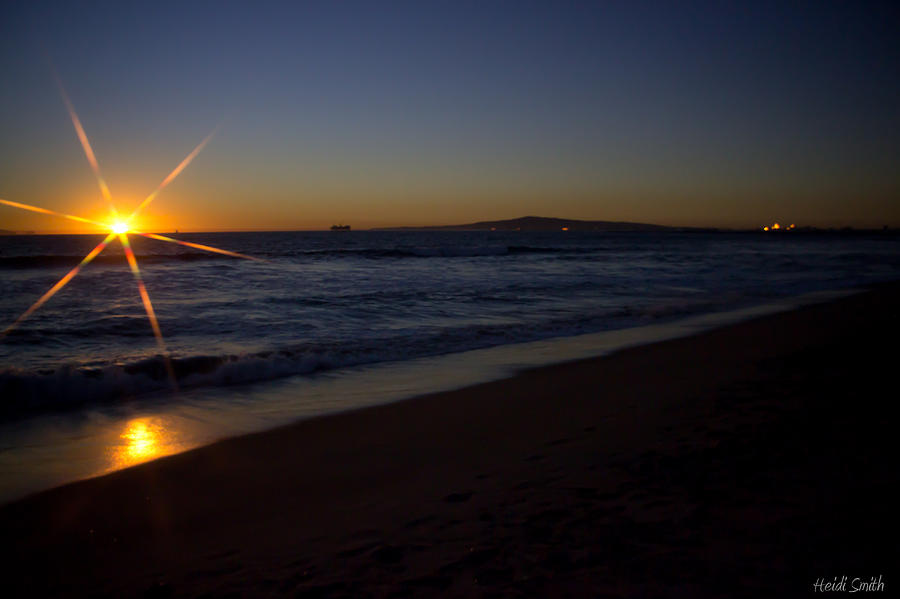 Sunset Beach Photograph by Heidi Smith