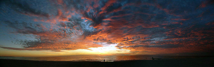 Sunset Beach Sky Cloudscape Photograph