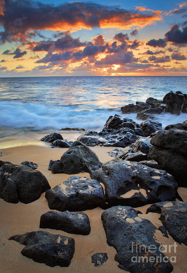 Sunset Beach Photograph by Inge Johnsson