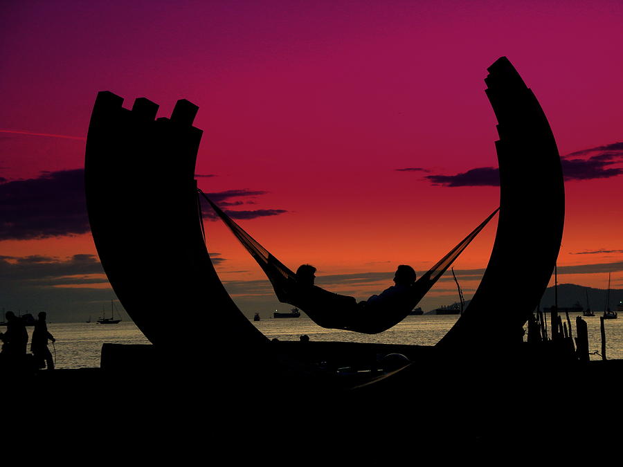 Sunset Photograph - Sunset Beach Relaxation by Brian Chase