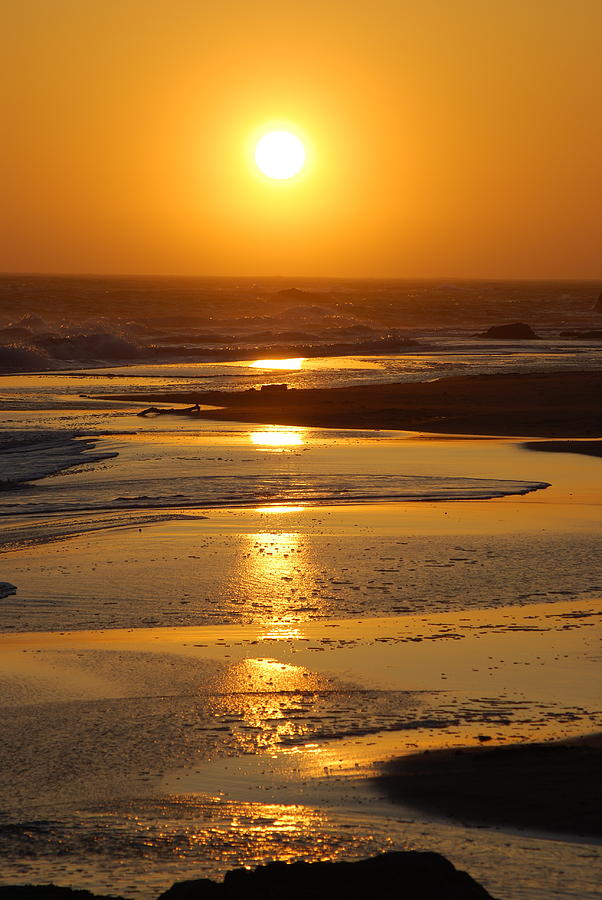 Sunset Beach Photograph by Richard Hinger