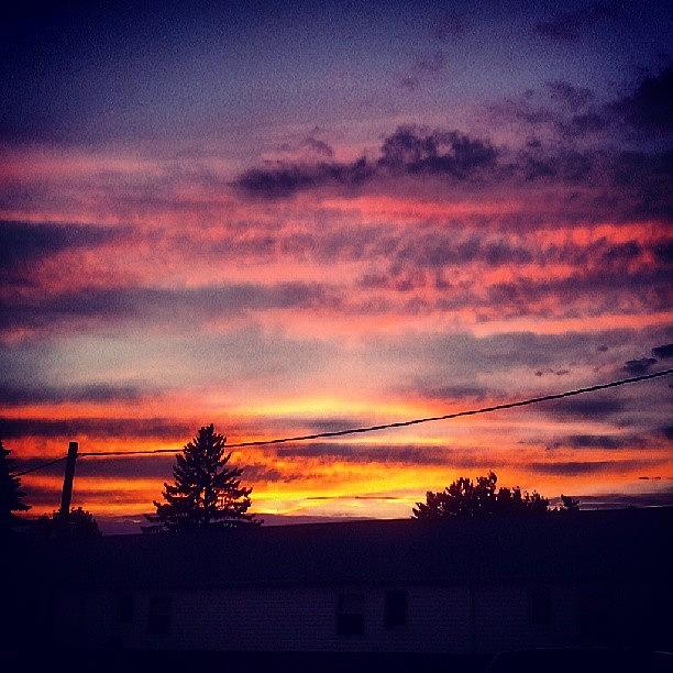 Sunset Photograph - #sunset #beautiful #sky #prettysky by Laura Vaillancourt