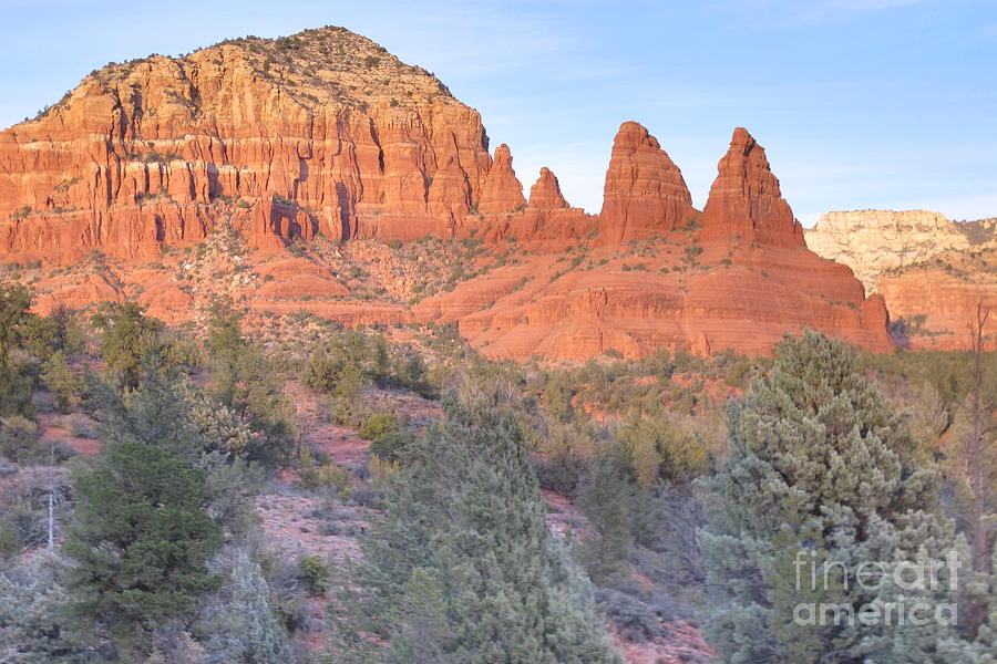 Nature Photograph - Sunset begins in Sedona by Ruth Jolly