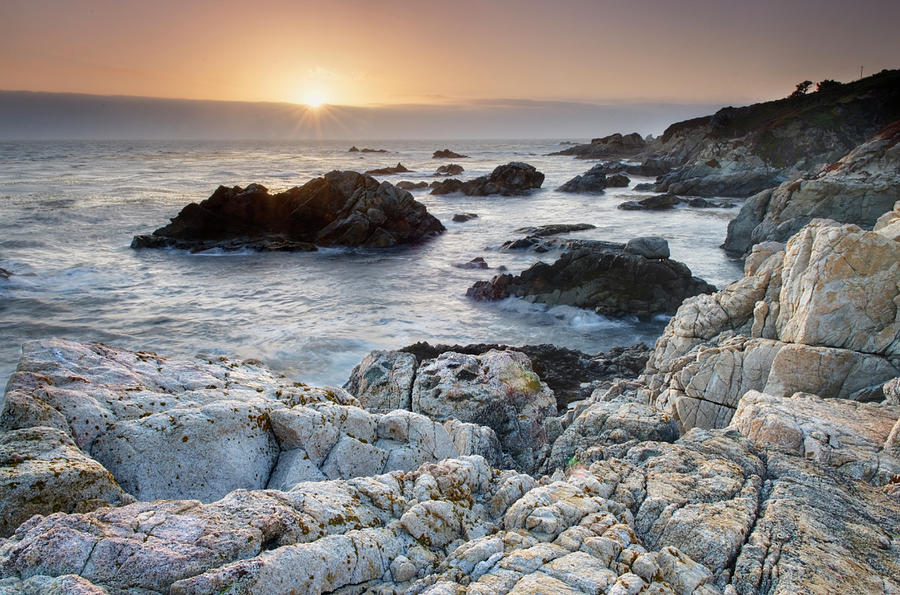 Sunset Big Sur California Photograph by Alan Majchrowicz