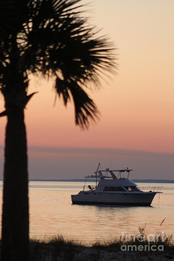 Sunset boat 14 Photograph by Michelle Powell
