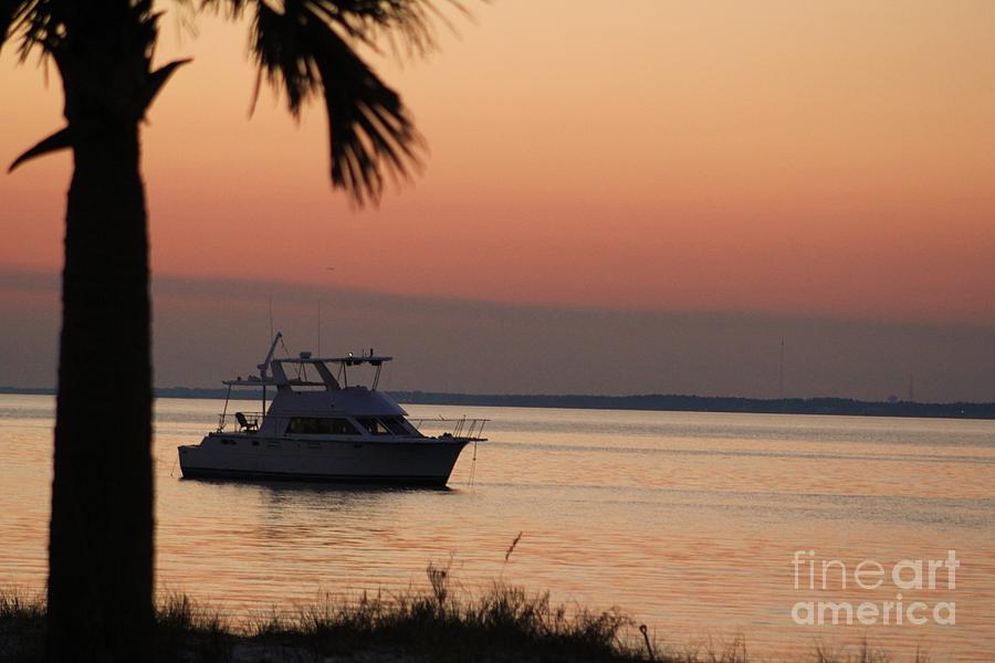 Sunset boat 15 Photograph by Michelle Powell
