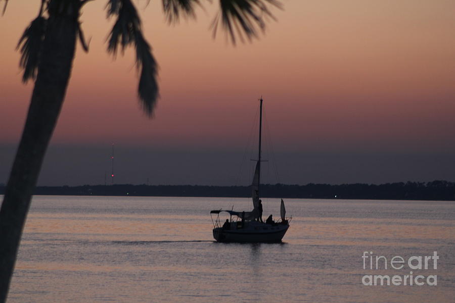 Sunset boat 22 Photograph by Michelle Powell
