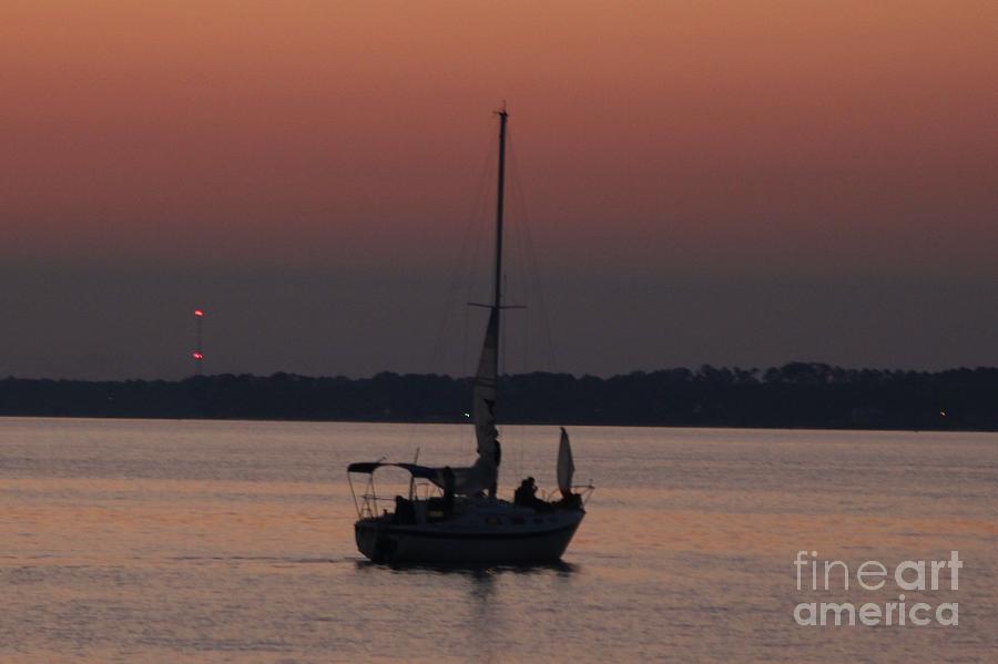 Sunset boat 23 Photograph by Michelle Powell