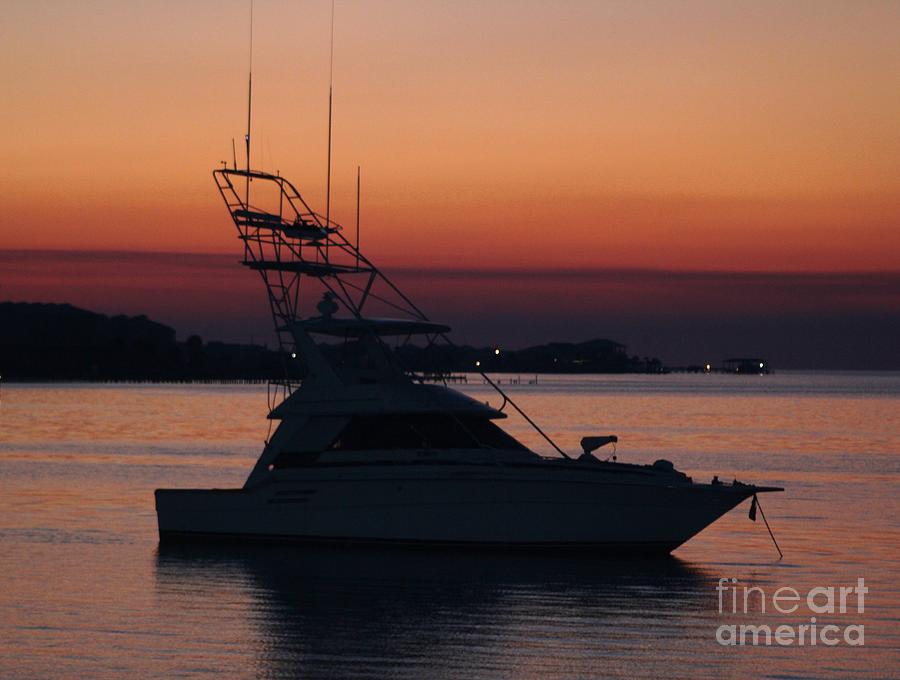 Sunset boat 43 Photograph by Michelle Powell