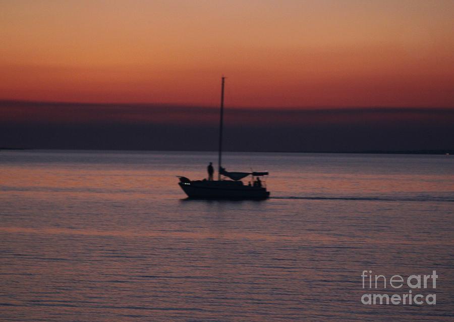 Sunset boat 44 Photograph by Michelle Powell