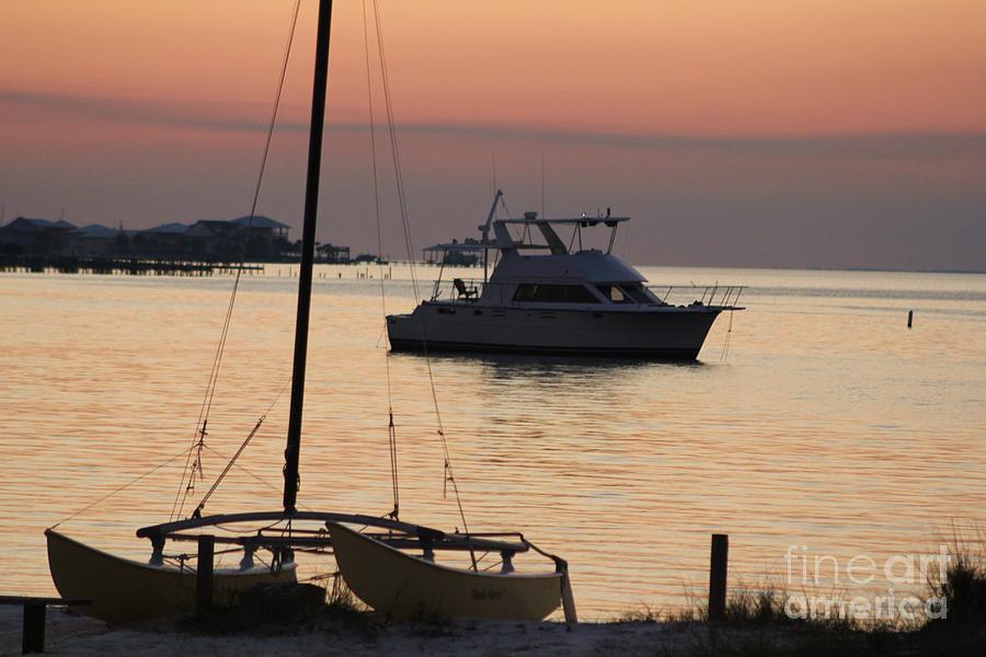 Sunset boat 7 Photograph by Michelle Powell