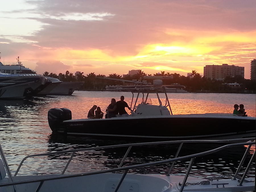 Sunset Boat Ride Photograph by Billy Wayne Holstead - Fine Art America