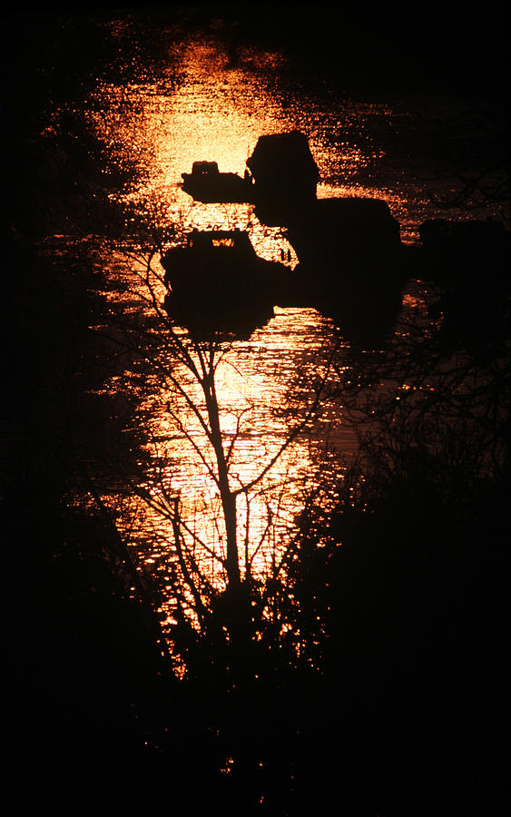 Sunset Boats Photograph by John Topman