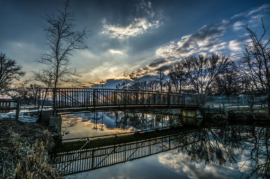 Sunset Bridge 2 Photograph by Randy Scherkenbach
